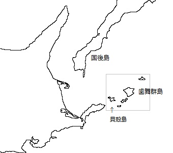 歯舞群島地図