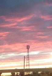 夏のある日の夕焼け