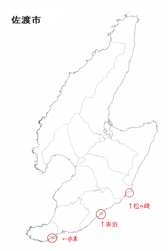 佐渡の地図